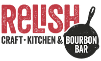 Relish Craft Kitchen & Bourbon Bar logo scroll